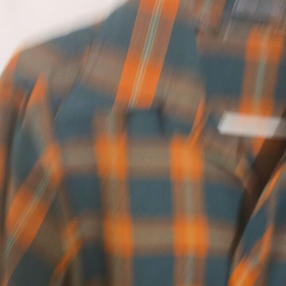 Vibrant Orange and Green Casual Button Down Shirt 1970s - Picture 8 of 9